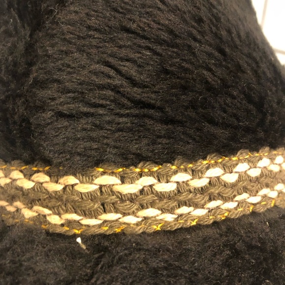 Vintage size large men’s faux fur fedora with Braided Trim and ear flaps- used - Picture 3 of 9